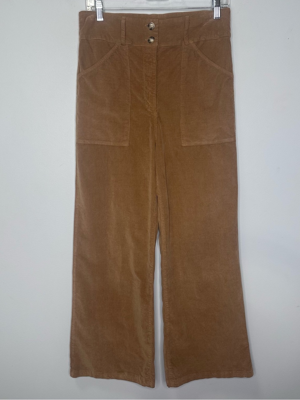 Self Contrast Women’s Aria Stretch Lightweight Corduroy Pants In Camel Size M